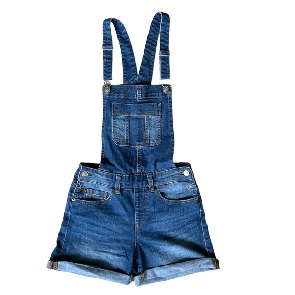 Y2k Denim - Y2K Denim Overall Shorts Small